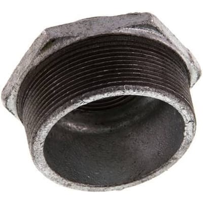 R 2 1/2'' x Rp 1 1/4'' M/F Verzinkt Gietijzeren Verloopring 25 Bar - FL2S-MF-IZ-212R-114R