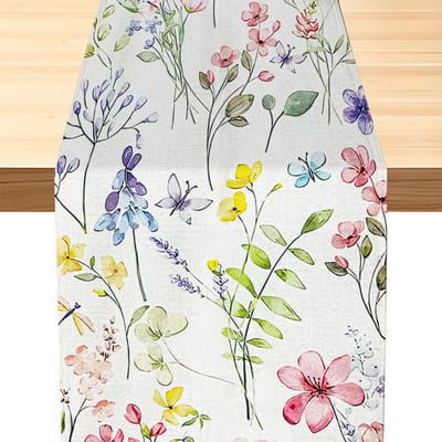 Solidchoice - Tafelloper met Bloemenprint voor Seizoensgebonden Decoratie