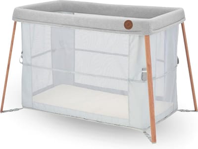 Compact 2-in-1 Baby Reisbedje voor 0-3 jaar - Lichtgewicht en Inklapbaar Campingbedje met Dikker Schuimmatras