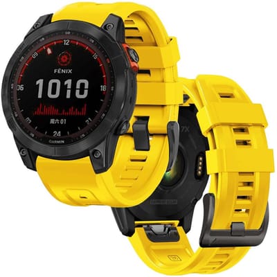 Tech-Protect IconBand Strap for Garmin Fenix 5 / 6 / 6 Pro / 7 - Yellow