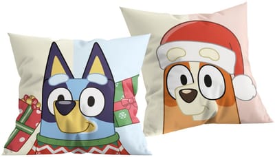 Bluey Kerst Sierkussen – Decoratief Kussen – 40 x 40 cm