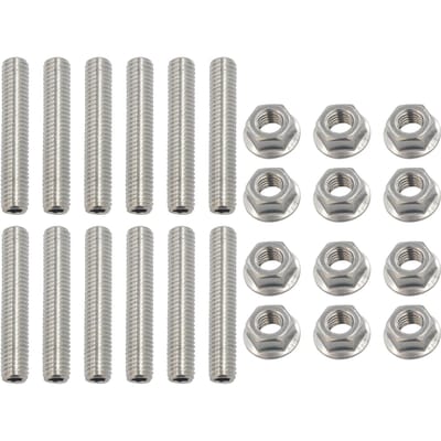 LS1 HEADER STUDBOUT KIT BOUTEN ROESTVRIJ STAAL Vervanging voor LSX LS2 LS3 LS6 LS7 4.8 5.3 6.0 6.2L zilver