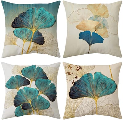 Dailygoods- Kussenhoezen Fluwelen 4-Pack - Decoratieve Kussenslopen 45 x 45 cm - Kussenslopen voor Bank - Kussenslopen voor Woonkamer - Hoge Kwaliteit - Comfortabel Design