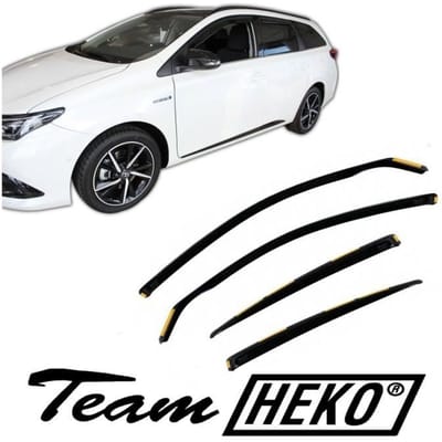 Déflecteurs d'air - J&J AUTOMOTIVE - Heko - Fumé - Installation facile - Pour Toyota Auris 2