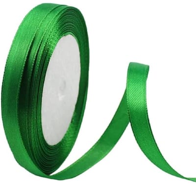 Satijnen Geschenkband – Groen – 20 mm x 22 m – Dubbelzijdig Glanzend – Voor Cadeauverpakking, Bruiloften, Feestdecoratie & Handwerk