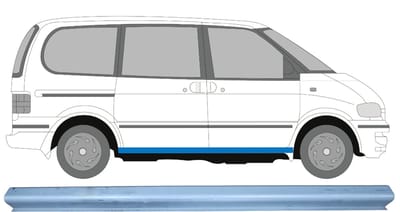 Reparatie dorpel voor Nissan Serena 1992-2001 / Links = Rechts (symmetrisch)