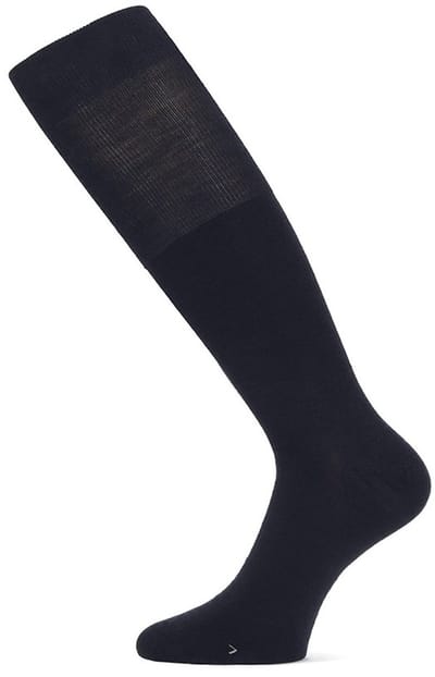 Basset unisex casual merino kniekousen blauw