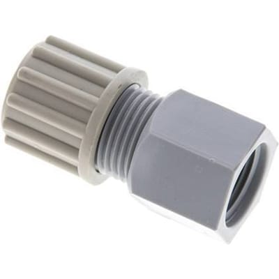 12x9mm & G3/8'' PA Rechte Knelfitting Binnendraad 10bar