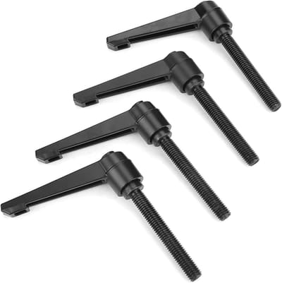 Deurkruk Set - Machinegrepen Handgreep - Deur Montage - Verstelbare Grip - M10 Schroefdraad - Zwart