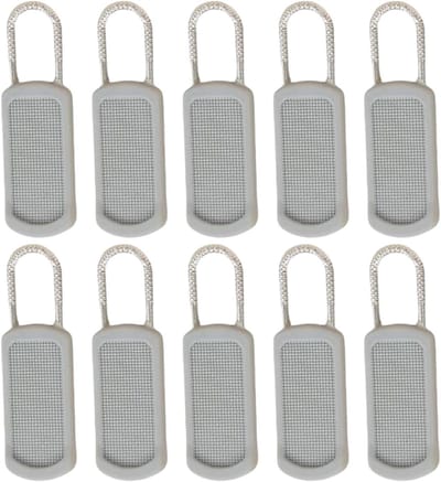 Vervangende Ritstrekkers - Reparatieset Ritsen - Kleding Repareren - Afneembaar Ontwerp - 10 Stuks - Grijs