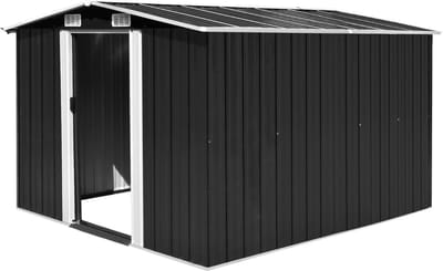 Medina Tuinschuur 257x298x178 cm metaal antraciet