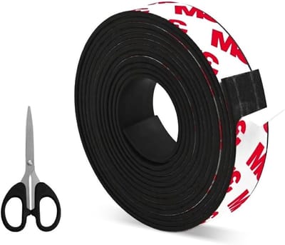 Zelfklevende magneetband voor vliegengaas, 2 meter, extra sterke lijm, ideaal voor bevestigen en repareren