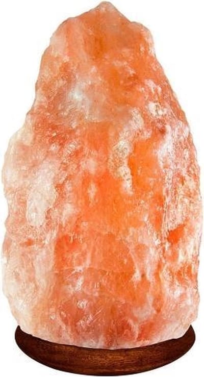 Himalayan Treasures Zoutlamp 2 tot 3kg- Himalaya Zoutsteen Lamp Inclusief Lampje - Himalayazout Tafellamp - Sfeerlamp met Snoer - Nachtlamp - Nachtlampje