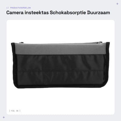 Dailygoods- Camera Inzetzakje Schokabsorberend - Waterdicht Nylon - Fluwelen Binnenlaag - Verstelbare Indeling - Lichtgewicht - Bescherming tegen Lensschimmel - Camera Tas