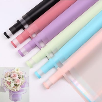 Dailygoods- Bloemeninpakpapier Waterdicht - 30 Vellen - 6 Kleuren - Geschenkverpakking - Ambachtelijke Projecten - 50 x 50 cm - Inpakpapier