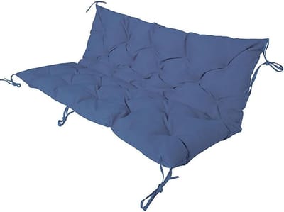 Tuinbankkussen - Schommelzitkussen - Buiten Zitten - Waterdicht - 100x100x10 cm - Blauw