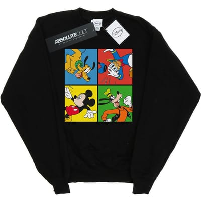Disney Heren Mickey Mouse Friends Sweatshirt (Zwart)