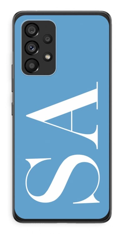 Gepersonaliseerd - Case Company® - Hoesje geschikt voor Samsung Galaxy A53 5G hoesje - Monogram N°2 - Soft Cover Telefoonhoesje - Bescherming aan alle Kanten en Schermrand
