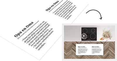Keukenloper - Loper keuken - Woordenboek - Quotes - Spreuken - 'Opa en oma' - 120x50 cm - Keukenloper vinyl