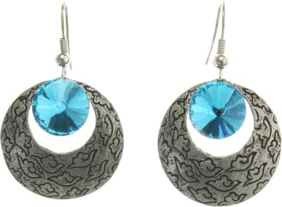 Behave - Oorhanger rond design - turquoise accent - daglook