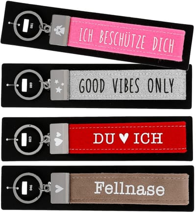 Depesche sleutelhanger engel roze met metalen afwerking 18,7 cm.