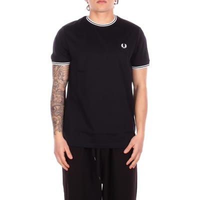 T-Shirt Fredperry Fp Twin Tipped - Fashion Wear - Volwassen