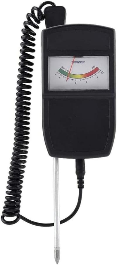 Bodemvochtmeter PH Tester - Plantenmeter Vochtigheid - Planten Verzorgen - Zonne-energie Geen Batterij - 16 cm Sonde - Groen