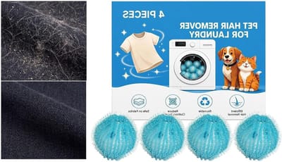 Washaarvanger Wasgoed - Pluizenverwijderaar Herbruikbaar - Kleding Schoonhouden - Automatische Haaropslag - 4 Stuks - Niet gespecificeerd