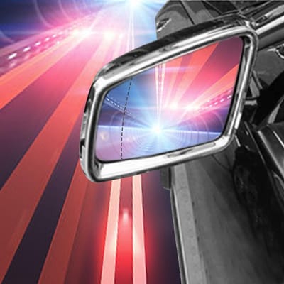 Auto Linker Deur Zijspiegelglas Groothoek voor Mercedes W220 W215 2208100121 white