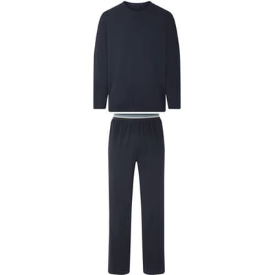 ESMARA MEN Heren pyjama (Marineblauw, XL)