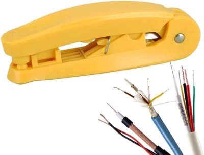 Netwerkaderkrimptang - Netwerkkabel gereedschap - Kabels Strippen - Energiebesparend ontwerp - 11 cm - Geel