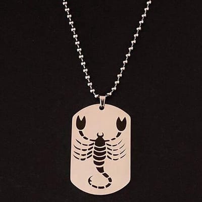 Schorpioen / Scorpio Sterrenbeeld Ketting met Hanger - Kettingen Heren Dames - Astrologie - Papa Cadeau Voor Mannen - Vaderdag
