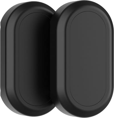 Magnetische Houder voor Smart Tag 2, Waterdichte Bescherming, 2-Pack met 3M Lijm, Eenvoudig te Installeren, Zwart Silicoon, Ideaal voor Buitengebruik