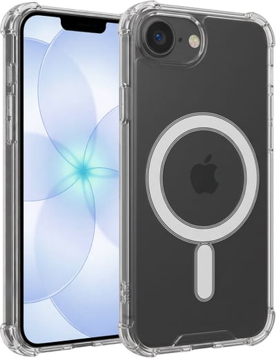 Hoesje - Geschikt voor Apple iPhone 17e - Magsafe Compatible - Sterk & Shockproof - Back Cover - Telefoon Hoes Shockproof - Shock Proof Case - Telefoonhoes - Transparant