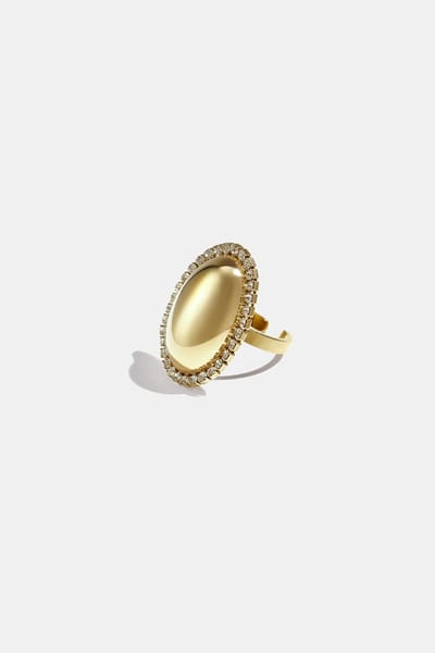 Opvallende ringen van roestvrij staal met een onregelmatige vorm, casual en eenvoudig, uit de casual daily simple-serie voor dames.