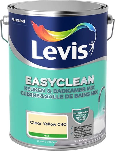 Levis - Easyclean Keuken & Badkamer Mix - Clear Yellow C40 - Mengverf - 5 L