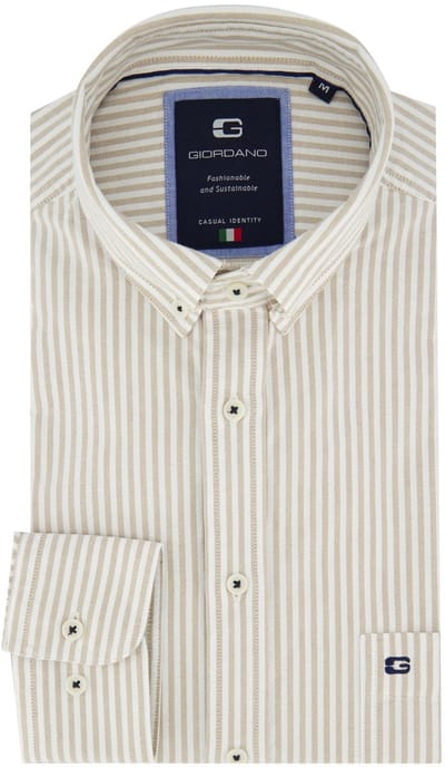 Giordano katoenen overhemd beige