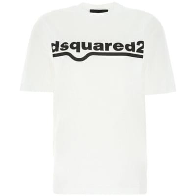 T-shirt Korte Mouw Dsquared T-SHIRT S75GD0141 WHITE