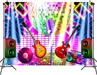 Allecto Plus - Achtergronddoek voor Rockmuziek Hip Hop Graffiti Fotografie | Ideaal voor Rockliefhebbers en Muzikanten