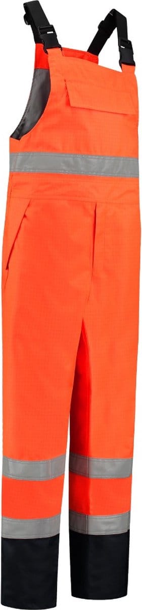 Dapro Protector Multinorm Amerikaanse regenoverall - Maat 2XL - Marineblauw/Hi-Vis Oranje - Vlamvertragend , antistatisch en chemicaliën resistent