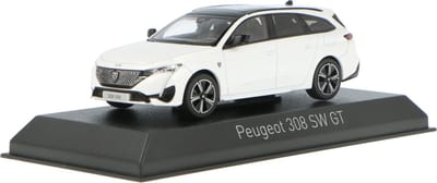 Peugeot 308 GT 2021 Pearl Wit - Modelauto 1/43 - Norev