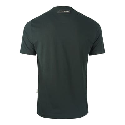 Plein Sport goud bloklogo zwart T-shirt