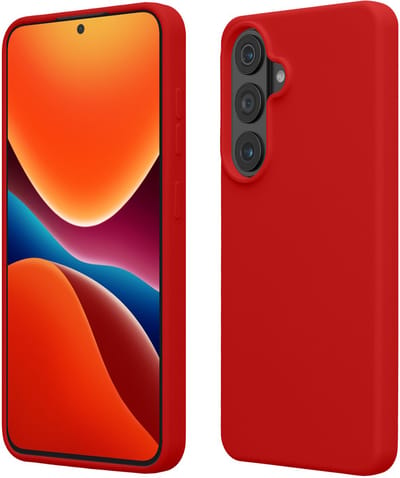 kwmobile telefoonhoesje geschikt voor Samsung Galaxy S26 Plus - Hoesje met siliconen coating - Smartphone case in klassiek rood