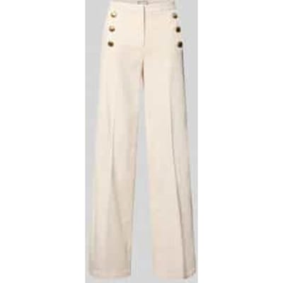 Wide leg broek met persplooien model 'Bridget'