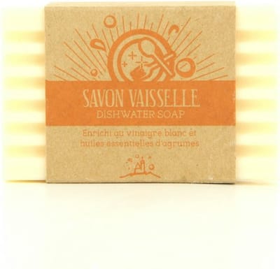 2x Afwaszeep met witte azijn en citrus 120g. - zeep voor de afwas - zero waste