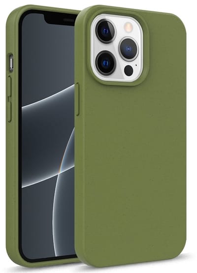 geschikt voor iPhone 14 Plus Eco Hoesje - Flexibel Telefoonhoesje Bio Degradable - Mobiq Flexibel Eco Hoesje groen- geschikt voor iPhone 14 Plus