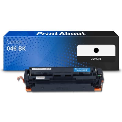 PrintAbout huismerk Toner 046 BK  Zwart Geschikt voor Canon