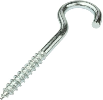 Dailygoods- Oogschroeven Set van 25 - Haakdiameter Ø6mm - Lengte 50mm - Galvaniseerd Staal - Zilverkleurig - Gewicht 13.5g - Haakjes