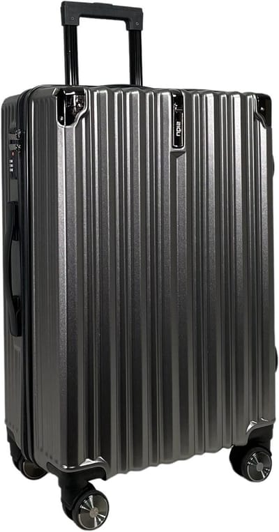 Reiskoffer Hard Shell - ABS Bagage - Stijlvol reizen - 4 Dubbele Wielen - 65 cm - Antraciet