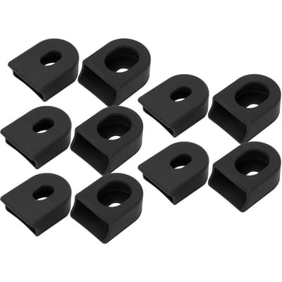 5 Paar RISK Siliconen Mountainbike Crankhoes Racefiets Crankstel Beschermhoes Fietsen zwart